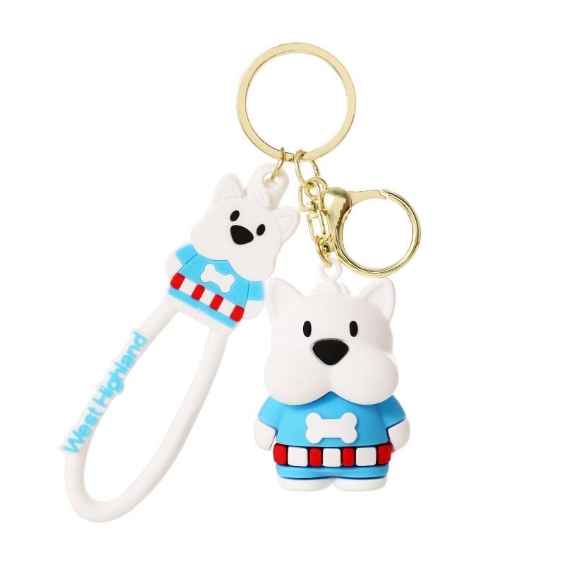 Entzückender West Highland White Terrier Welpen Schlüsselanhänger: Taschenanhänger & Kleines Geschenk