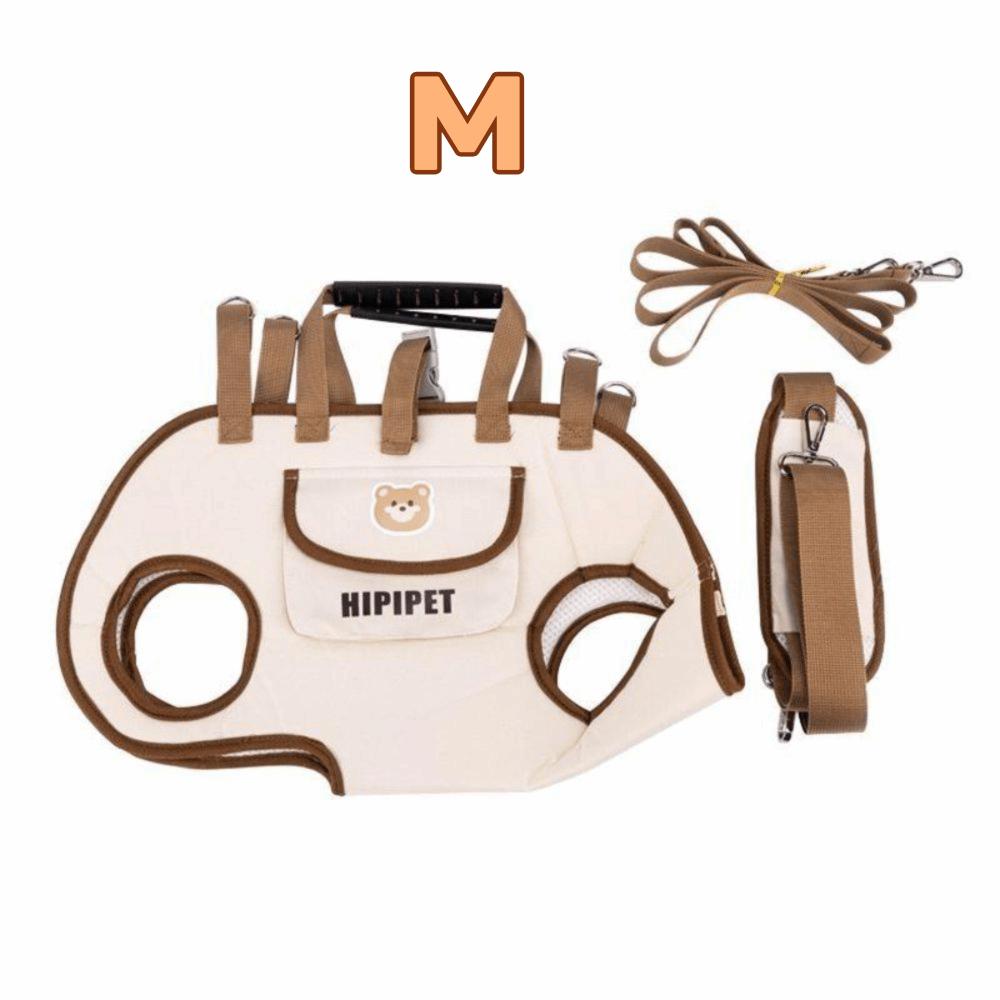 Atmungsaktiver Hunde-Geschirr-Rucksack Verstellbar Hohe Tragfähigkeit Haustierträger Tragbar Leicht zu Reinigen Zug-Rucksack Haustierbedarf