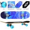 Hipoten Canadian Maple Skateboard with Upgraded Tires 31 High Develops Concentration and Balance For Skateboard For and Kids Skateboard, 8-ply Inch,