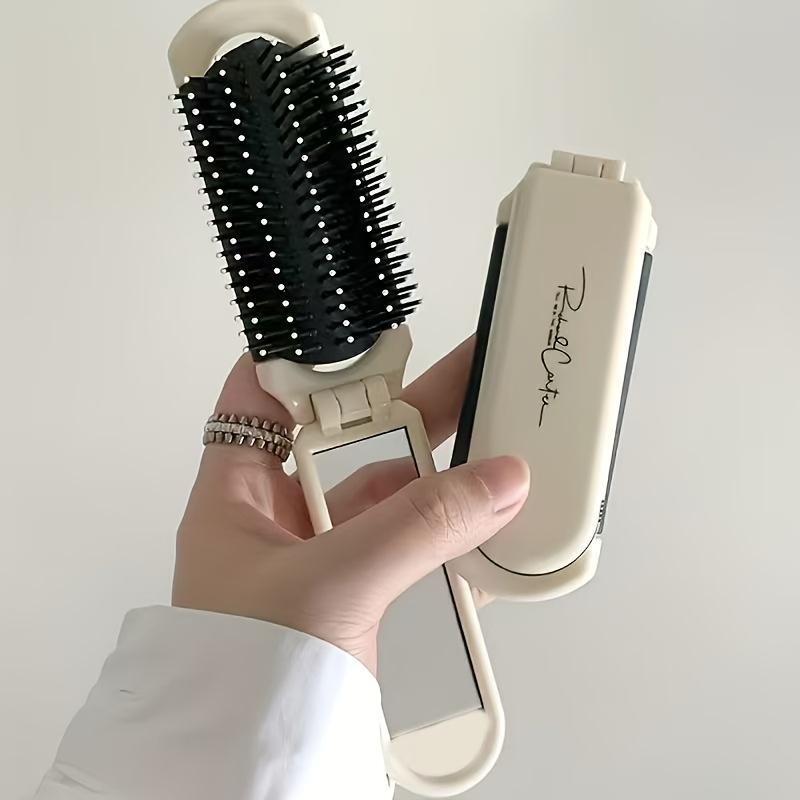 2-in-1 folding comb strap mirror, portable comb, practical air cushion comb, foldable comb mirror