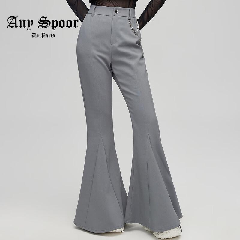 

ANY SPOOR Women s High-Waist Slim Fit Flare Long Pants M