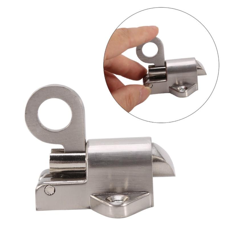 Window Gate Security Pull Ring Spring Bounce Door Bolt Aluminum Latch Lock