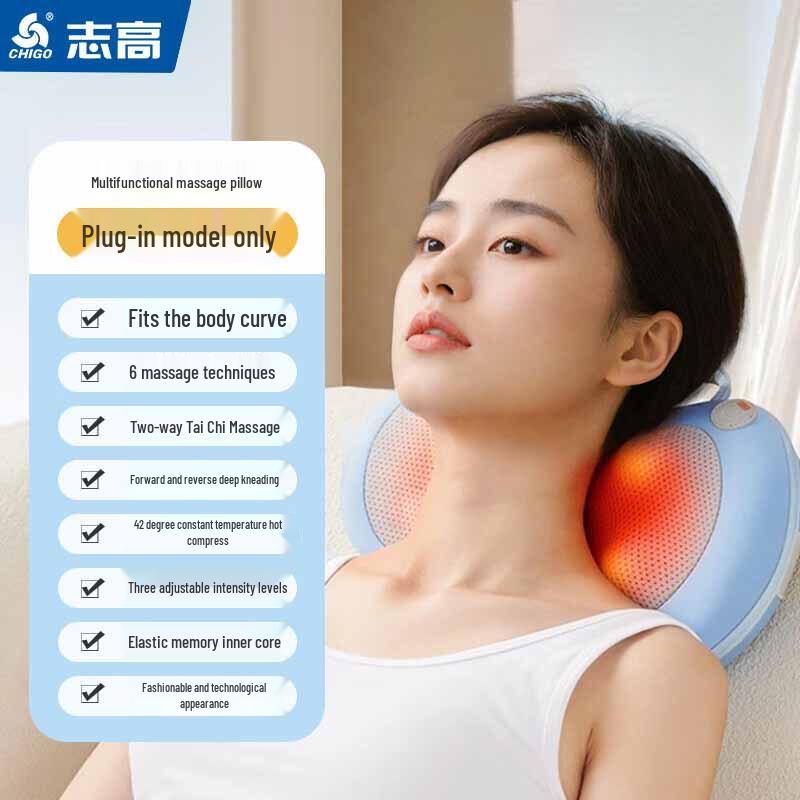 CHIGO Electric Neck and Back Massager Pillow