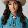 Zinc Zinc Alloy Cowgirls Shirt Neck Pendant High-end Leather Rope Tie Decor Cowboy Hat Boots Necklace  Daily