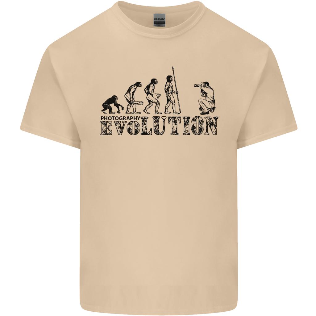 Evolution Photographer Funny Photography Unisexs Light Cotton TShirt