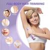 2 In 1 Electric Razors for Women Double Head Shaver for Pubic Hair Trimmer IPX7 Waterproof Wet&Dry Use Bikini Shaver for Body