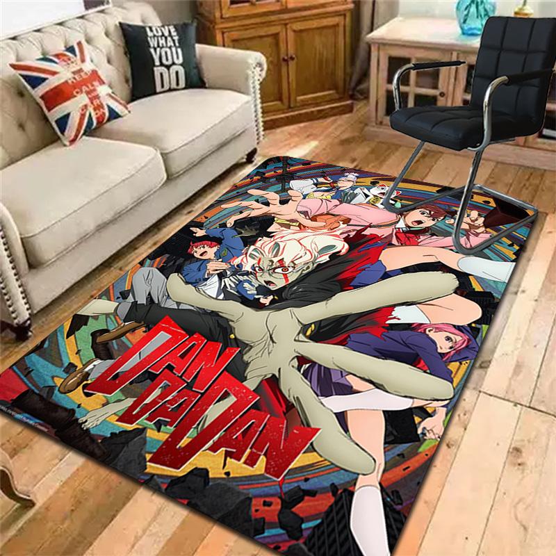 Dandadan Rug Floor Mat for Living Room or Bedroom Soft and Comfortable Carpet a Gift for Birthday and Holiday.