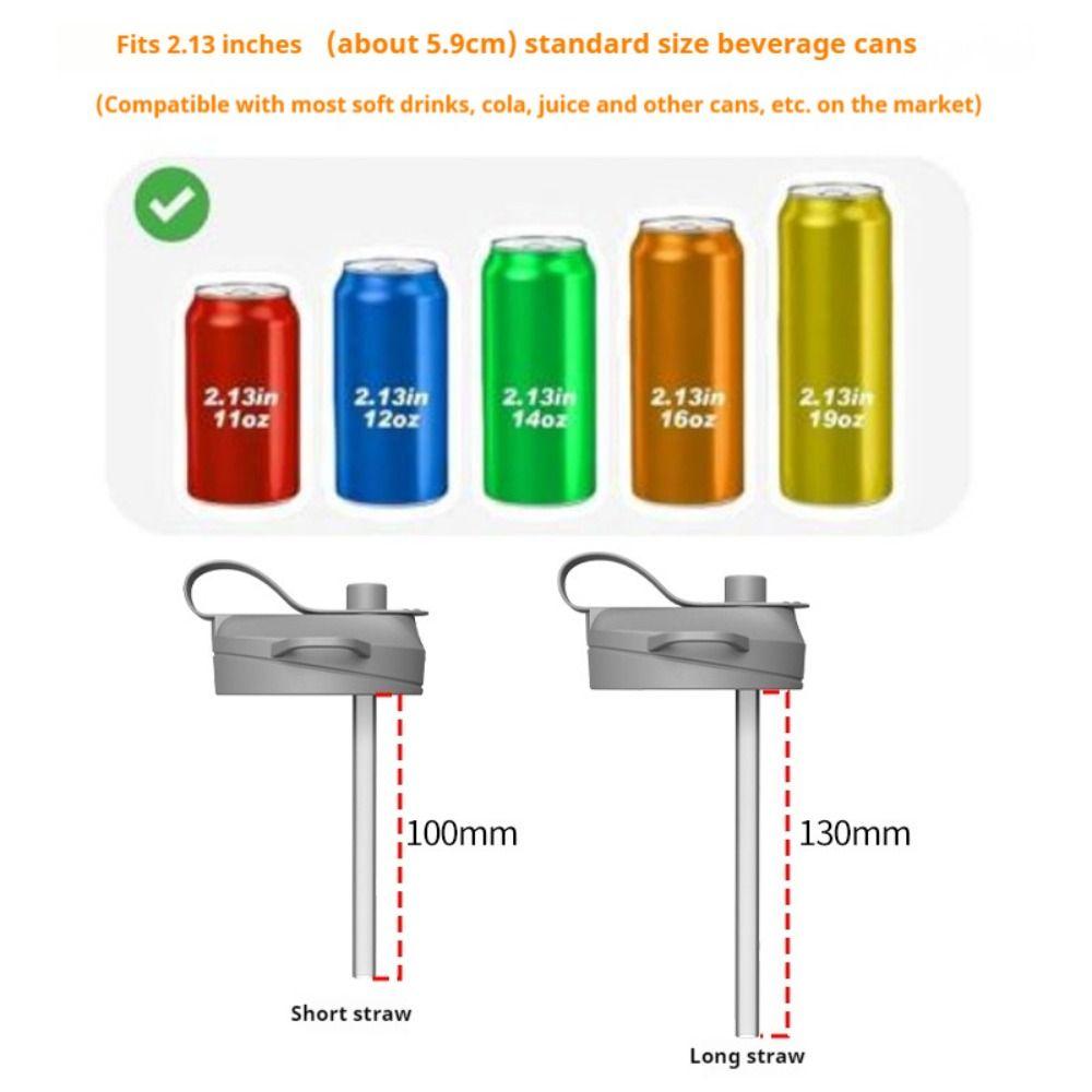 Auslaufsicherer Getränkedosendeckel mit Teleskopstrohhalm Dosendeckel für Soda für Dosengetränke