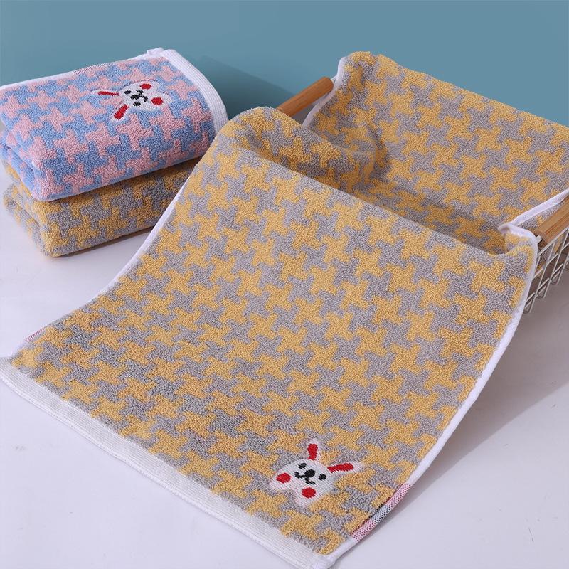 Cotton Towel Thickened Jacquard Soft Absorbent Adult Household Polyester Cotton Towel Quick Drying Towel Cotton Children's Face Towel