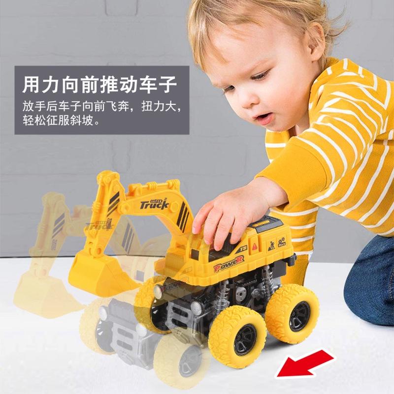 Abs Inertia Engineering Car Toy Vehicle For Children Shock-resistant Excavator Model