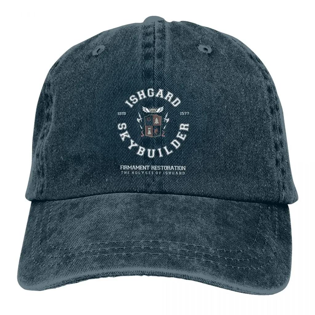 Skybuilders Ishgard Restoration Baseball Cap Men Cowboy Hats Women Visor Protection Snapback Final Fantasy Cid Game Caps