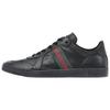 Stretch Sheepskin Low Top Skateboard Shoes Men's Black 865441 AAGFF 1048