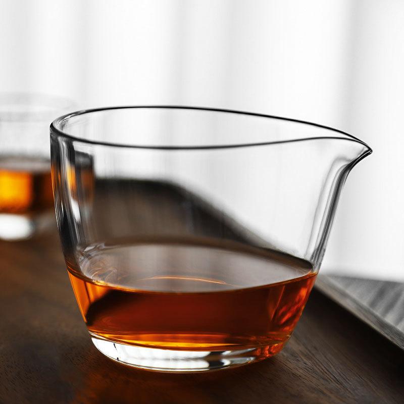 Japanese Heat-resistant Glass Fair Cup Simple Transparent Teacup Household Kung Fu Tea Set Tea Infuser Water Cup Tea Accessories