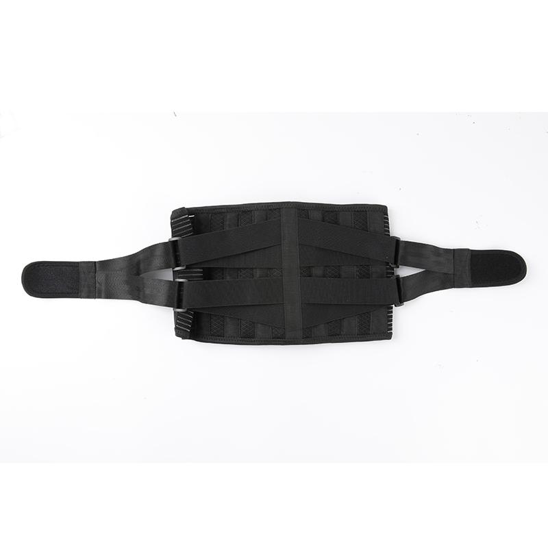 Atmungsaktive Air-Mesh-Rückenstütze zur Linderung von Lendenwirbelschmerzen mit 6 Stützen Anti-Rutsch-Lendenstützgürtel