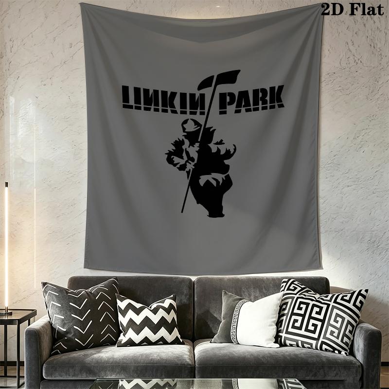 Linkin Park Wall Tapestry Aesthetic Wall Hanging Printed Fabric Blanket Decorative Tapestries for Bedroom Living Room Home Decor