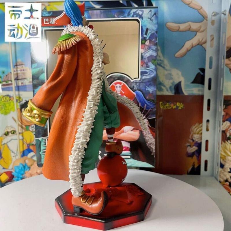 25cm Anime One Piece Buggy The Clown Action Figure Pvc Statue Model Toys No Box