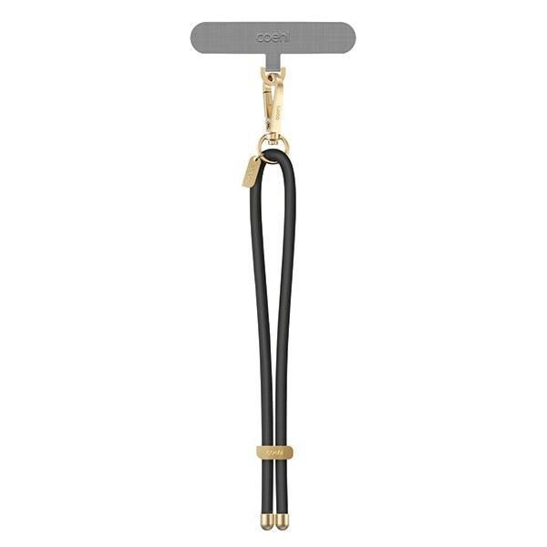 Uniq Coehl Laurel Handstrap Universal Lanyard For Phone On Hand Black/Black