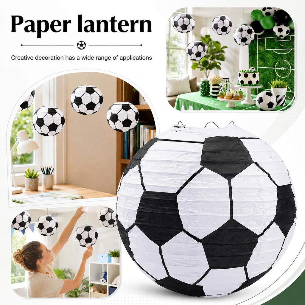 Set of 6 Soccer Ball for Party Decoration
