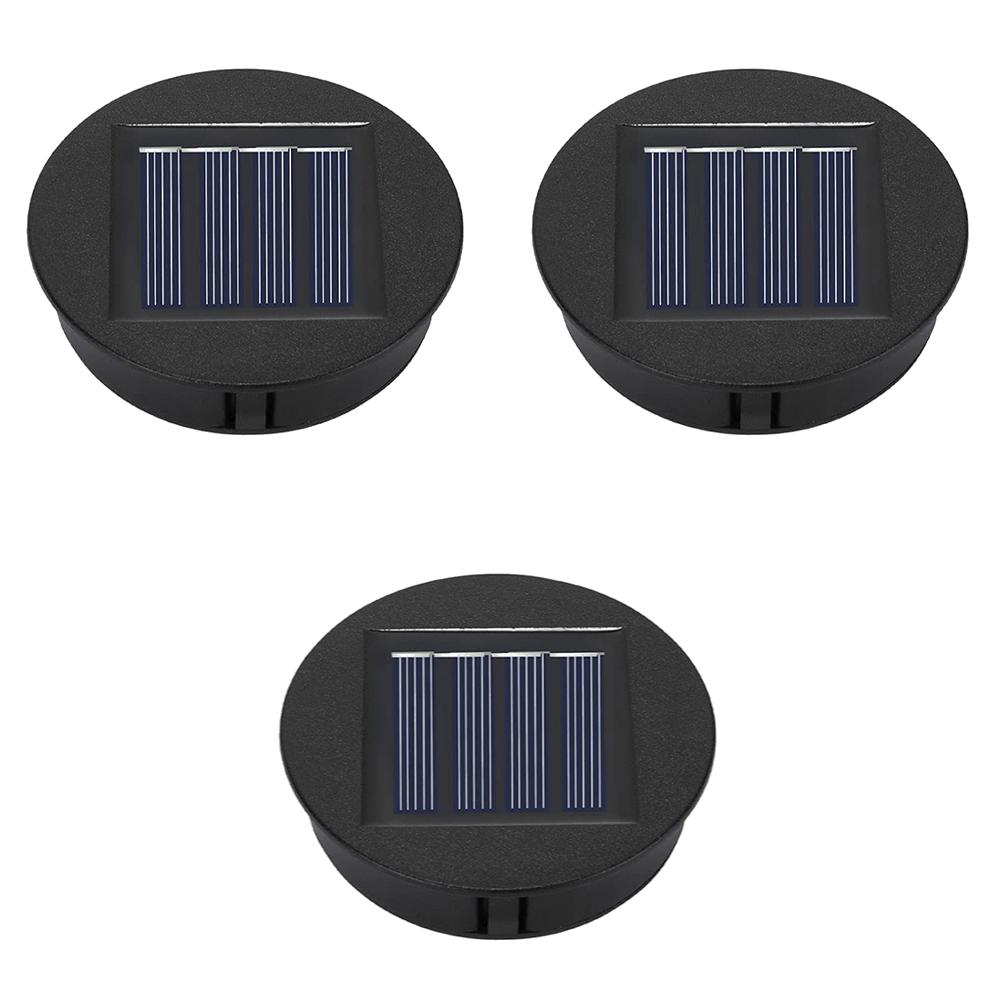 1-4PCS 8CM Solar Light Replacement Top 1.2V Waterproof LED Solar Panel Lantern Lid Light Solar Lantern Top Outdoor Decor Garden