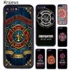 Firefighter Fire Department Fireman Phone Case For iPhone 17 Air 16 Apple 16 14 15 16 Plus 11 12 13 Pro Max