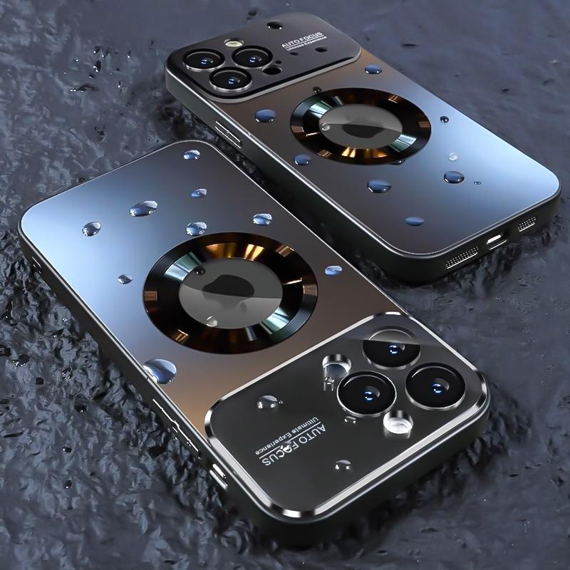 Luxury Glass Camera Lens Protection Case For iPhone 16 Pro Max 14 Plus 11 12 13 15 Pro Max 16E For Magesafe Magnetic Phone Cover