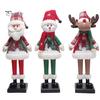 Christmas Village Display Pieces LED Lighted Figurine, Swirling Glitter Santa Claus Elk Snowman Unique Presents for Friends Decoration with