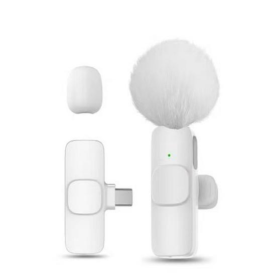 Wireless Lapel Microphone for Outdoor Mobile and Computer Use - Live Broadcast, Interview, Recording with Noise Reduction