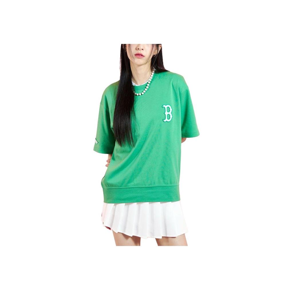 New MLB Regular T Shirt Women's Green 3ATSD0133-43GNS