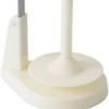 Bamboo Spool Stand Easy To Install High Performance Magnets With Hand-Crocheted White Rotating Yarn Stand