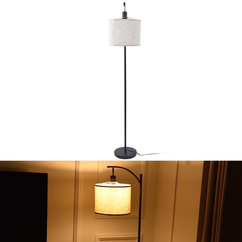 Modern Floor Lamp LED Standing Lamp Fabric Corner Stand Light for Living Room 3000K Warm White