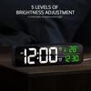 Large Screen Luminous Desktop Timer Temperature Display Alarm Clock with Music