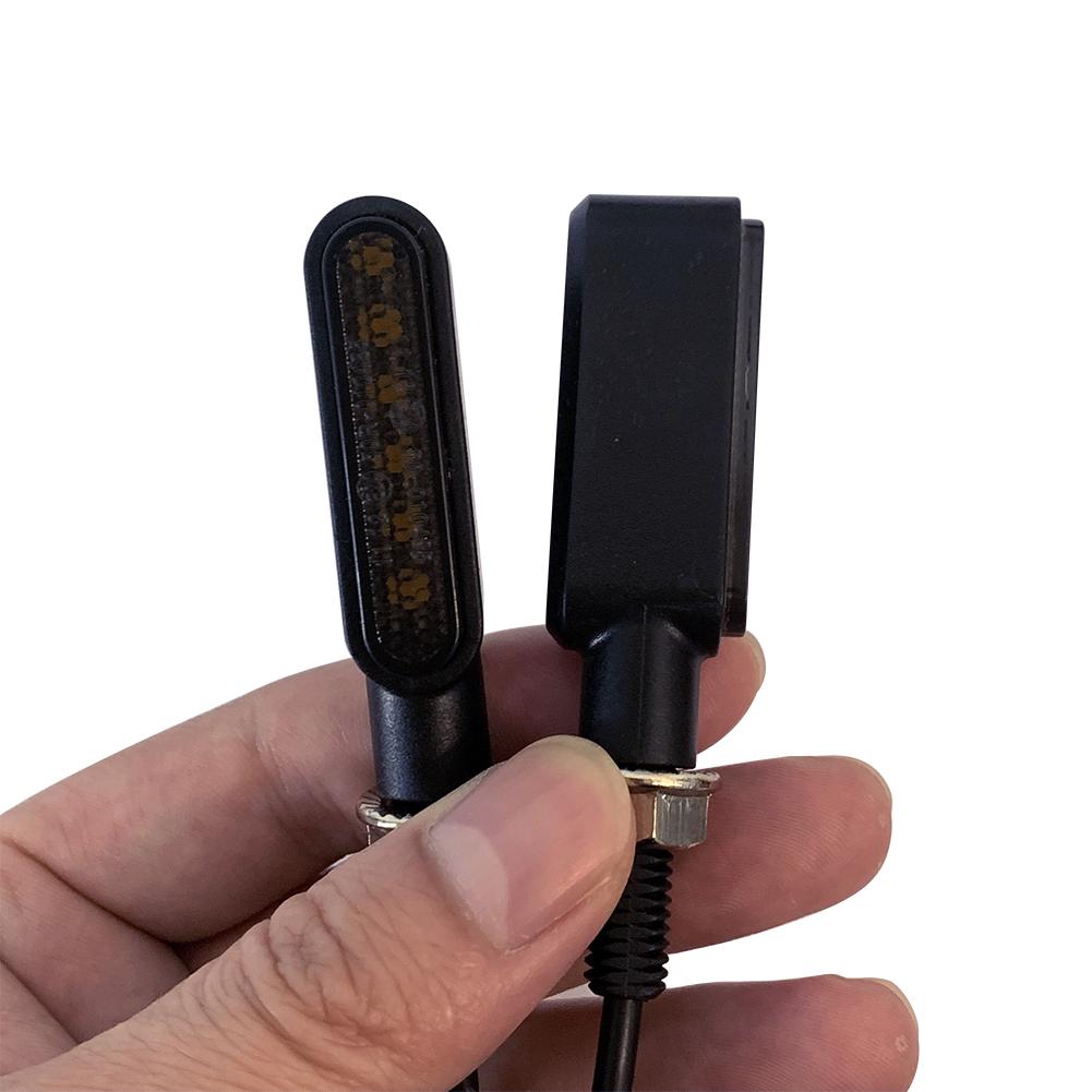 2 Pièces 6LED Mini 12V Clignotant de Moto Lampes Indicateurs Clignotant Ambre Moto