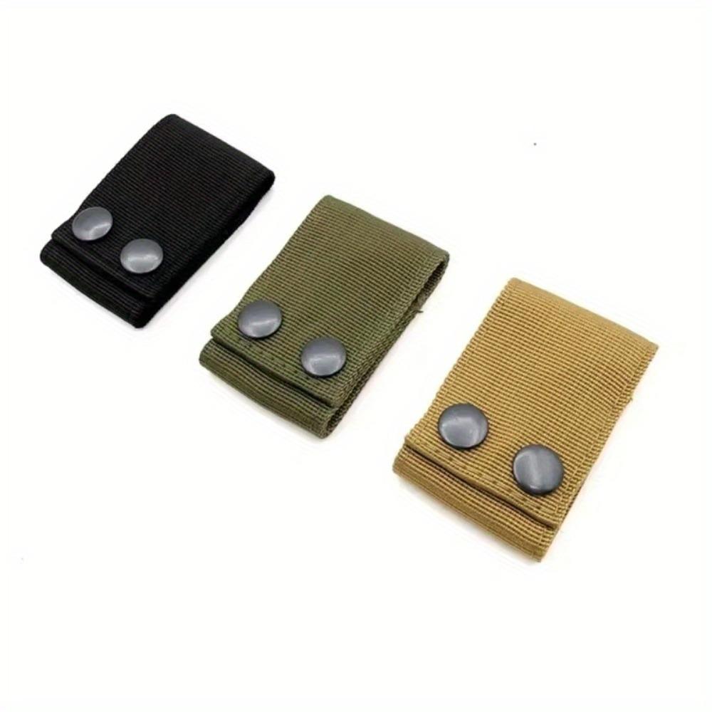 2Pcs Universal Tactical Handcuff Case Handcuffs Lanyard Strap Belt Police Shackle Holster Quick Release Safety Snap Closure Pouch