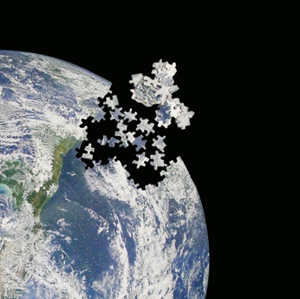 Hračka skládačka země 1000 dílků zeměkoule země puzzle modrá modrá obloha země země moře země kruhové puzzle různé zboží intelektuální výzva