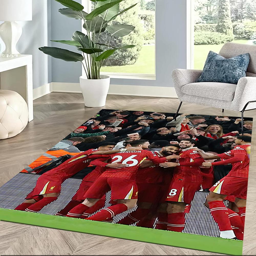 Liverpool Football Club Teppich Geeignet für Dekoration Zimmer Küche Spielzimmer Wohnzimmer Rutschfester Teppich Büro Heimdekoration