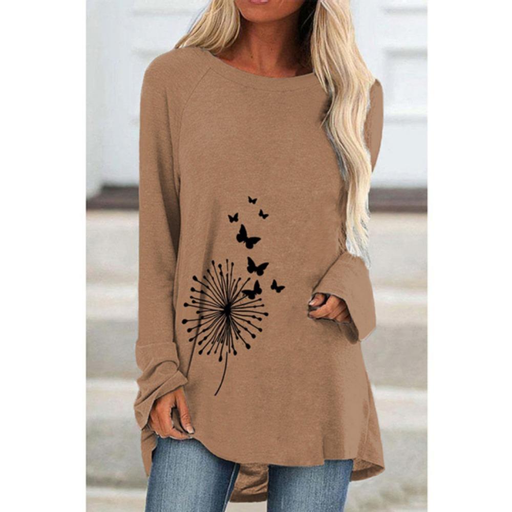 Women'S Long Sleeve T-Shirt Street Trend Clothing Crewneck Printed Top Loose Fashion 2023 Clothing High Quality Women'S T-Shirt