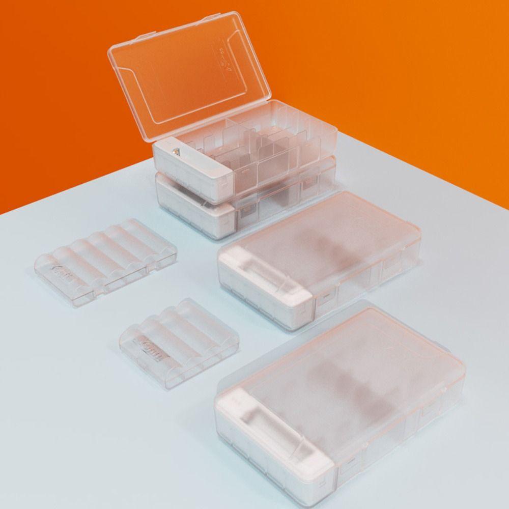 LED Display Battery Storage Box ABS Battery Organizer Box  Diagnostic Battery Voltage Tool