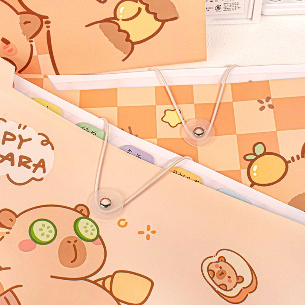 Capybara Test Paper Storage Folder Cartoon Document Bag New Portfolio