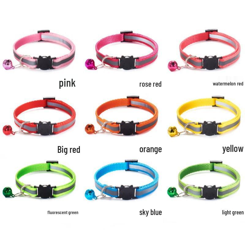 Žhavý prodej Silikonový obojek pro kočky s bezpečnostní přezkou - Roztomilý a módní design