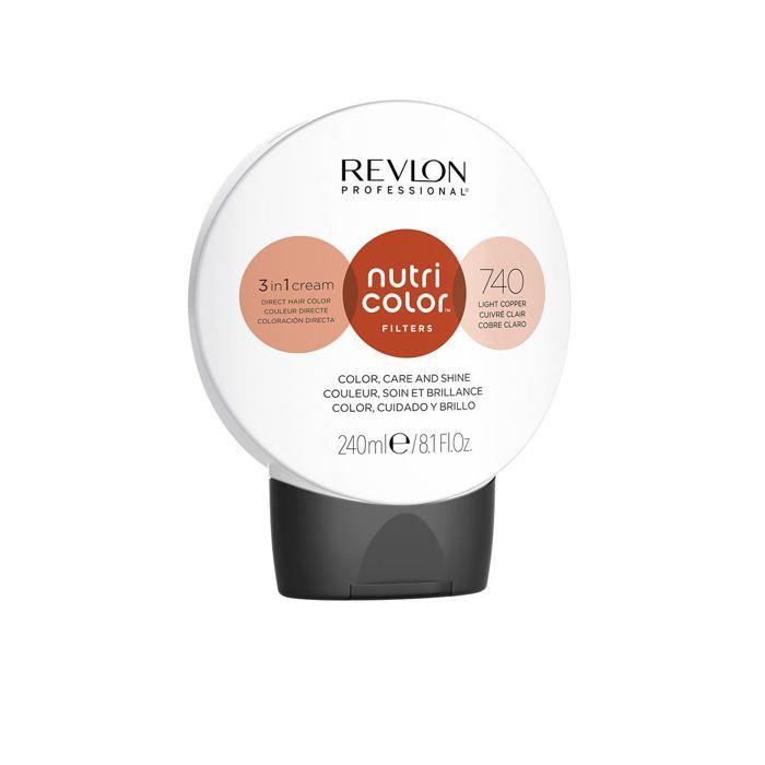 Coloration - Revlon - Nutri Color Filters 740 - Cuivre Clair - 240 ml - Crème