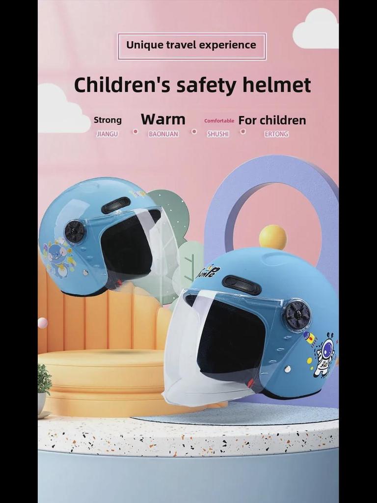 Kinderhelm für Elektroautos – süß, universell, ganzjährig, warmer Winterschutz