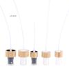 1Pc Eco-Friendly Bamboo Plastic Skincare Packaging Bottle Pump Lid 18-410 20-410 24-410 Wooden Cover Lotion Caps Spray Top