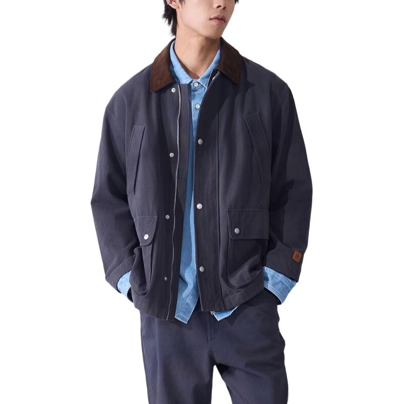 Converse Jackets Unisex Blue Lapel Moderate Other UCJ412-GDA
