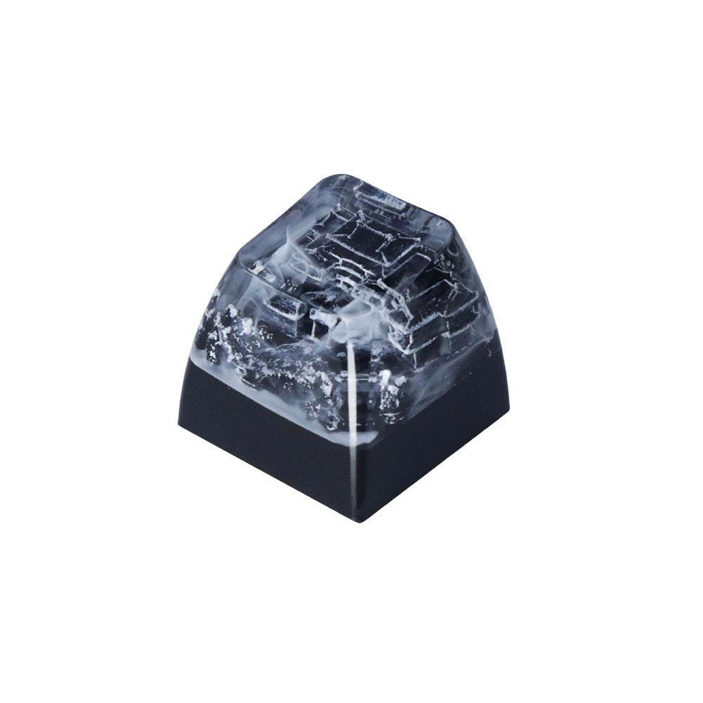 Natürliche Landschaft DIY Harz Tastenkappen Handgefertigt Fuji Schneeberg Transparenter Kreuzschaft Tastenkappe Für Mechanische Tastatur