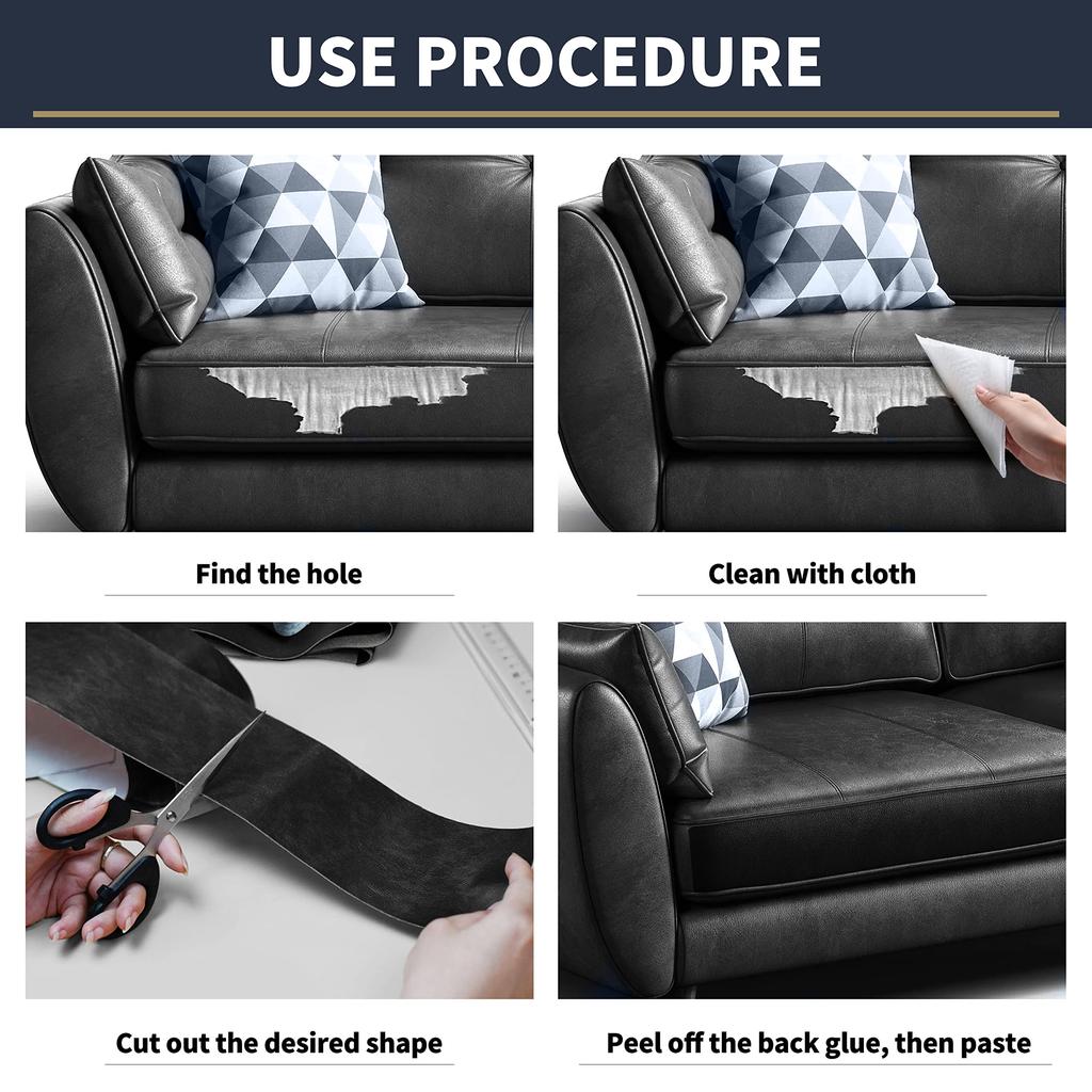 10-200cm Selbstklebendes Lederreparaturpflasterband Selbstklebend Haus DIY Reparatur für Sofa Moto Autositztasche Heimblätter Flicken