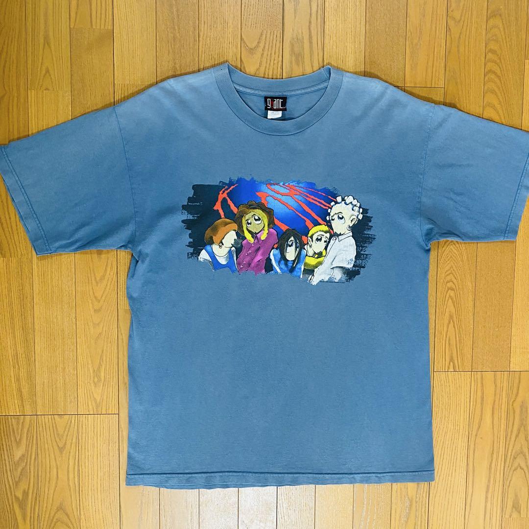 

[USED] 90s Vintage KORN T-Shirt with Giant Tag, Light Blue, XL