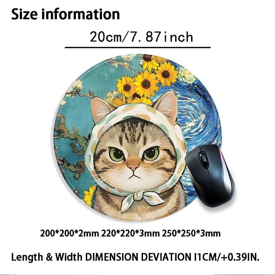 Cute Cat 1pc Mouse Pad Game Console Pad Computer Laptop Pad Keyboard Mouse Pad Office Pad Desk Accessories Anti Slip