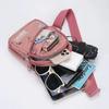 Mini Brusttasche für Damen Mode Print Crossbody Sling Rucksack Leichte Lässige Umhängetasche Große Kapazität Reise Tagesrucksack
