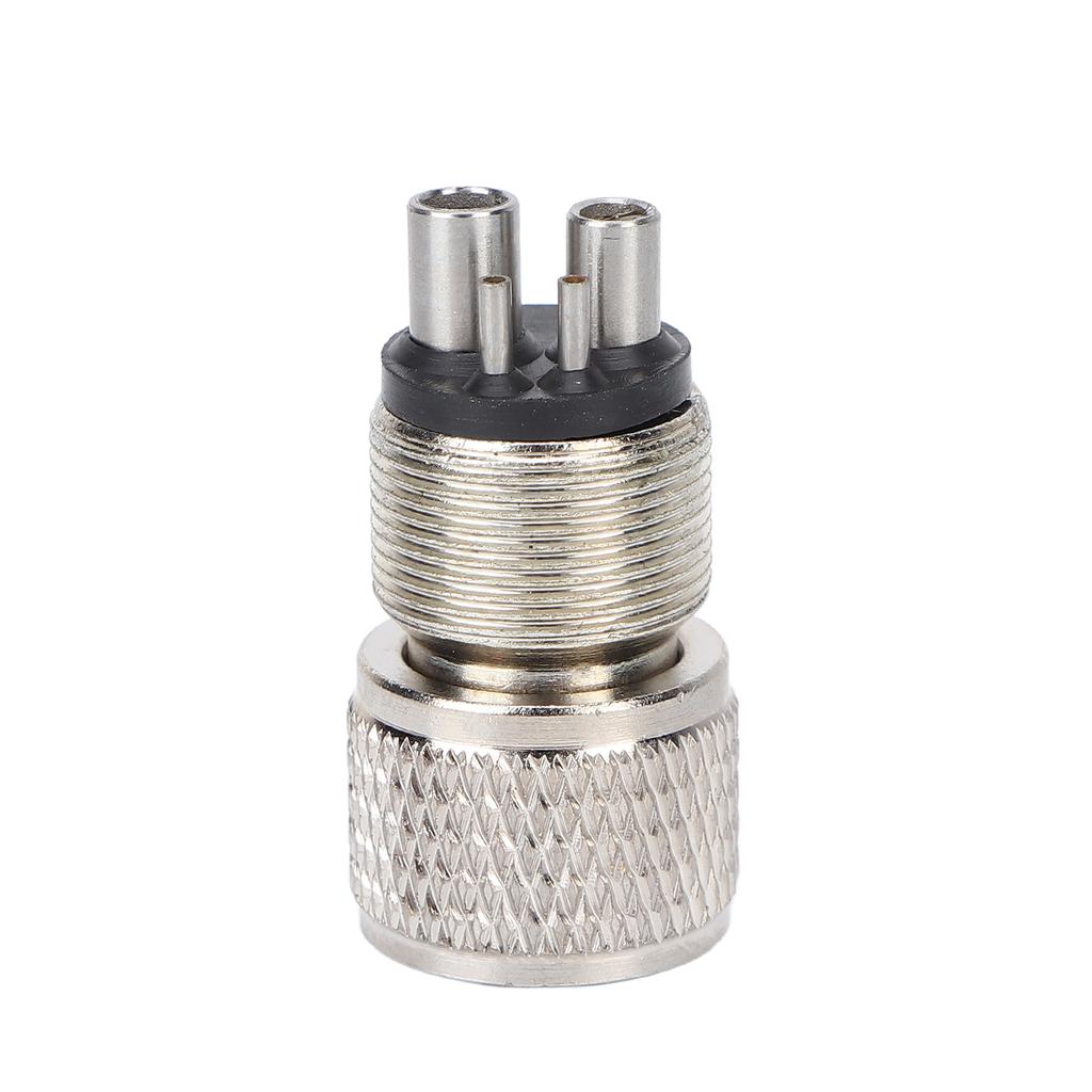 Hochgeschwindigkeits-Dentalhandstück-Adapter 4 auf 2 Löcher Edelstahl Dentalhandstück-Konverter für
