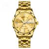 Men Quartz Watch Waterproof Date Week Luminous Wristwatch Stainless Steel Watch Business Clock